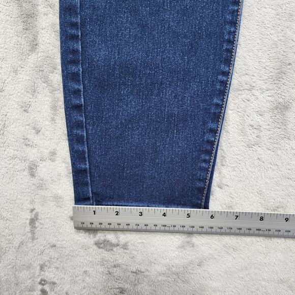 Tahari Jeans Womens 22W Blue Charlotte Comfort Luxe Double Button Skinny Stretch - Picture 12 of 13